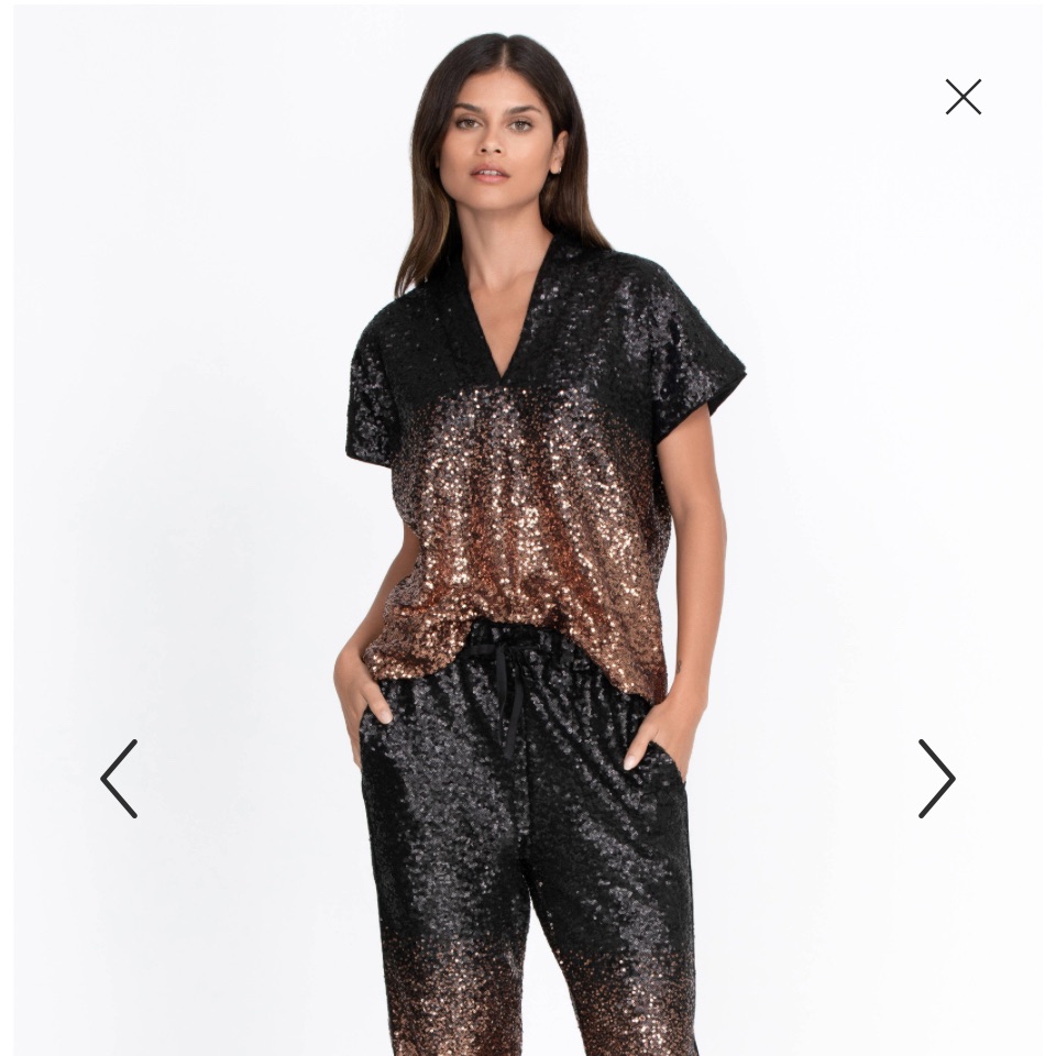 Johnny Was, Sequin Yoana Top. Nwt, Size M